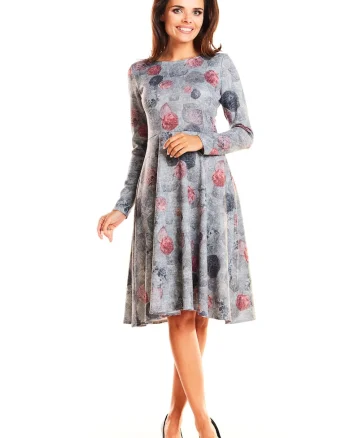 Rochie dama,  Poliester, Gri, A250