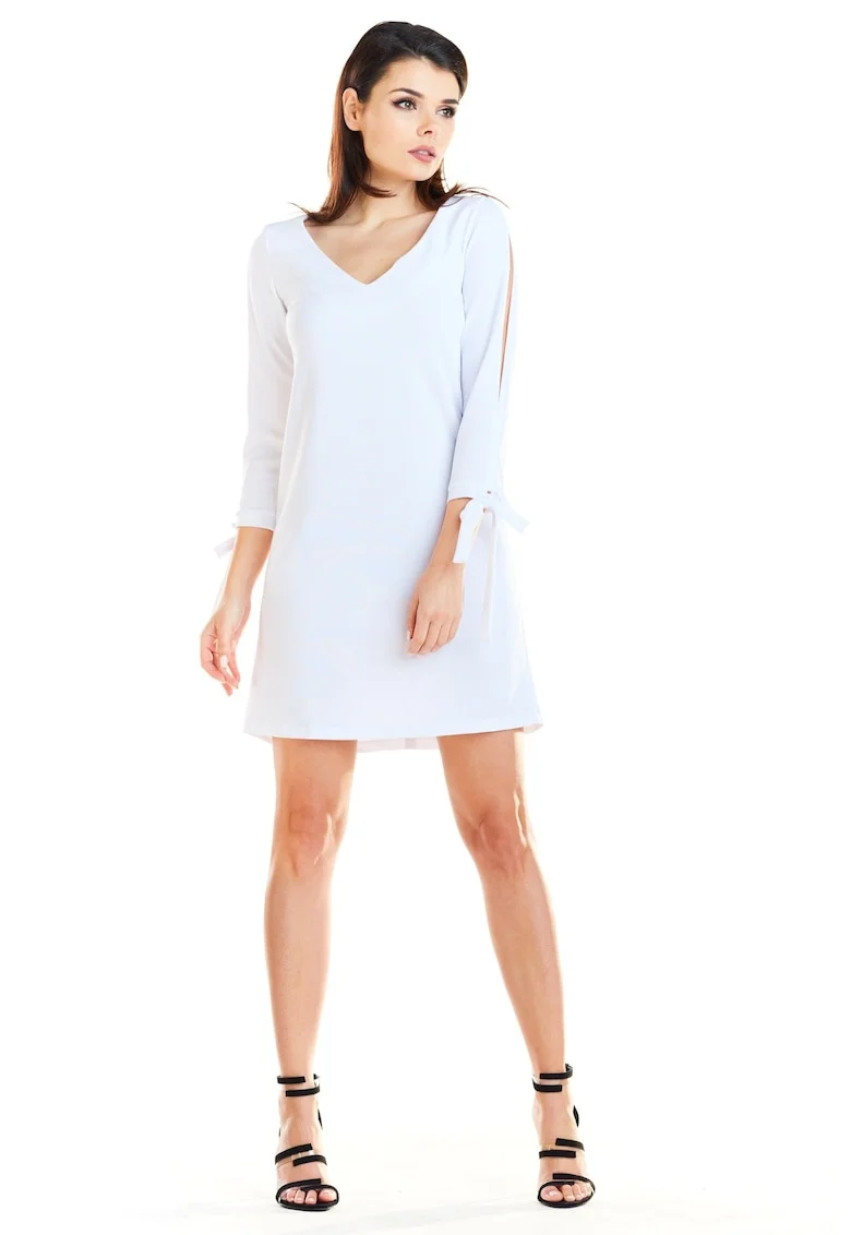 Rochie dama,  Poliester, Alb, A257