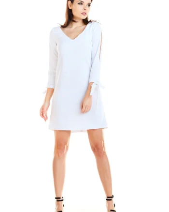 Rochie dama,  Poliester, Alb, A257