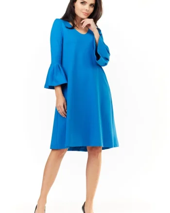 Rochie dama,  Bumbac, Albastru, A207