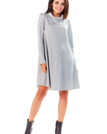 Rochie dama,  Poliester, Gri, A198
