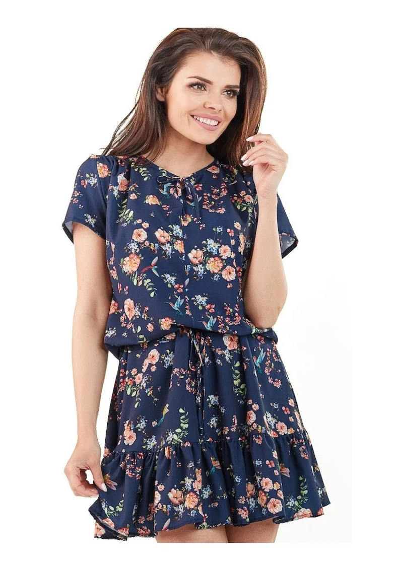 Rochie dama,  Poliester, Bleumarin, A230