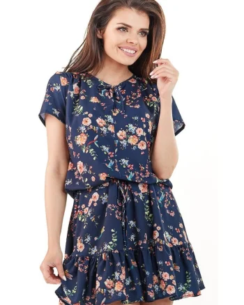 Rochie dama,  Poliester, Bleumarin, A230