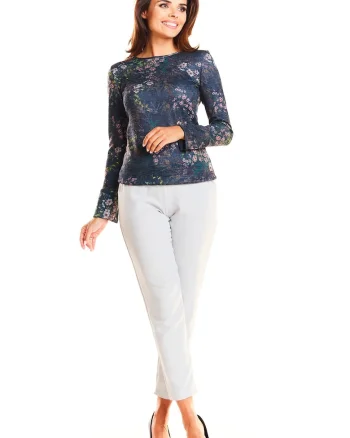 Bluza dama,  Poliester, Bleumarin, A234