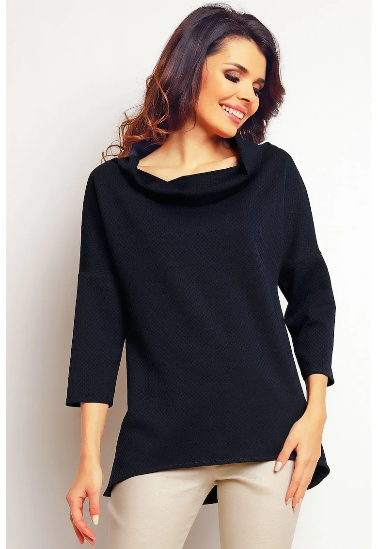Bluza dama,  Poliester/Elastan, Bleumarin