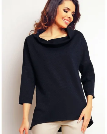 Bluza dama,  Poliester/Elastan, Bleumarin