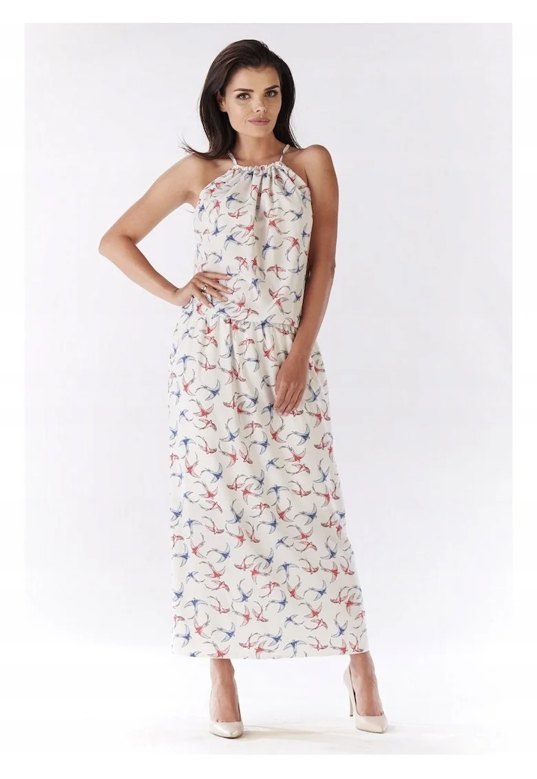 Rochie dama,  Poliester, Ecru, A184