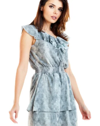 Rochie mini dama Dechtenddydd A272 gri, Gri