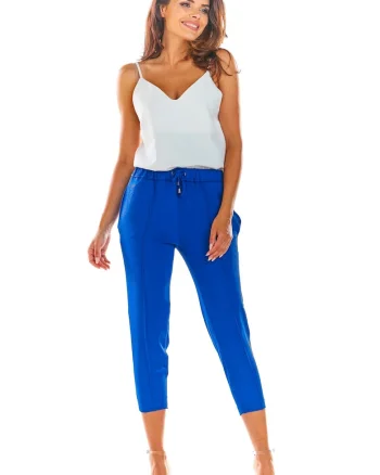 Pantaloni dama,  Poliester21`, Albastru