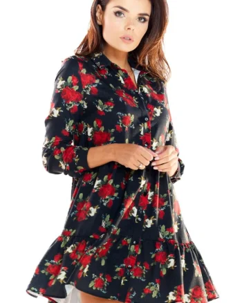 Rochie mini dama Lisarre A326 neagra, Negru