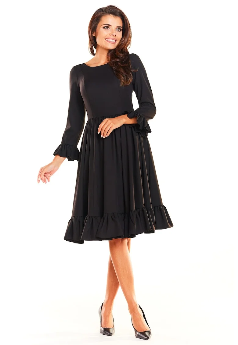 Rochie de zi model 130213, Negru