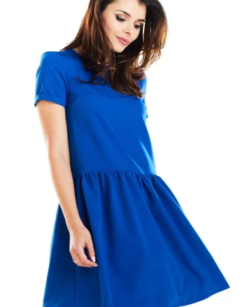 Rochie mini dama Sinever A277 albastru deschis, Albastru deschis
