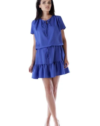 Rochie mini dama Llavach A180 albastru deschis, Albastru deschis