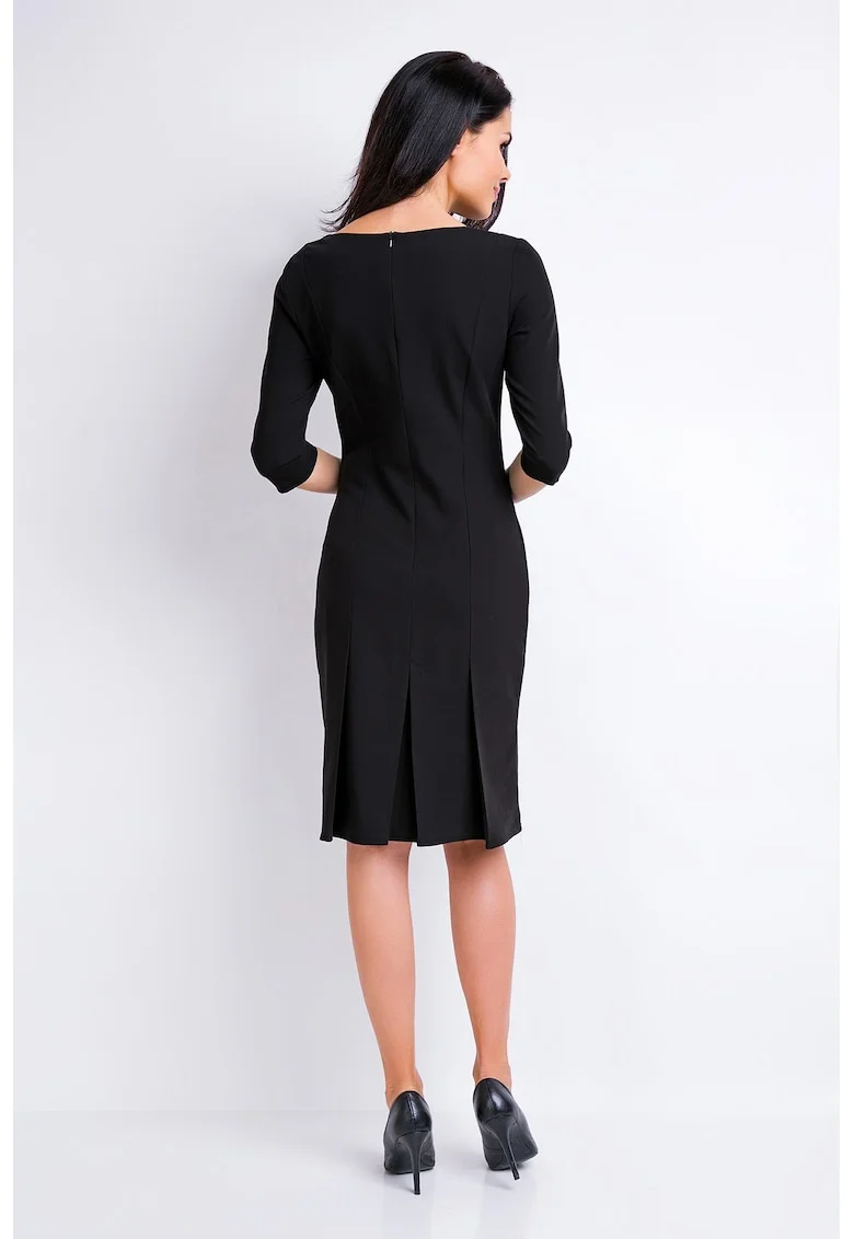 Rochie A158, Negru, Negru
