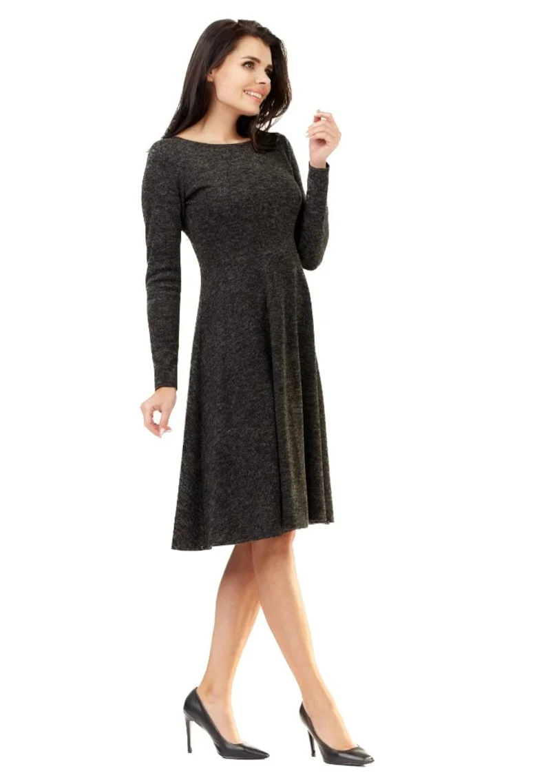 Rochie mini dama Eirad A210 grafit, Gri