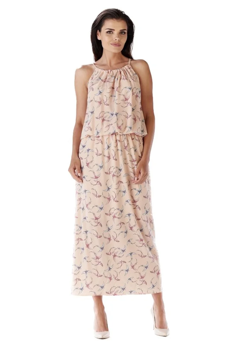 Rochie maxi dama Ananet A184 roz, Roz
