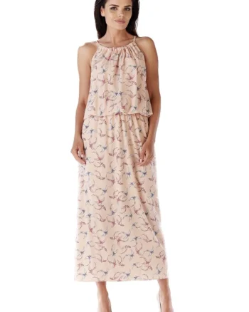 Rochie maxi dama Ananet A184 roz, Roz