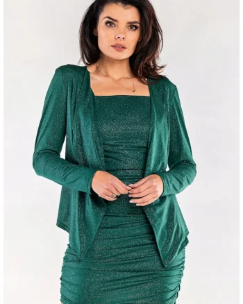 Cardigan femei,  verde butoi, Verde
