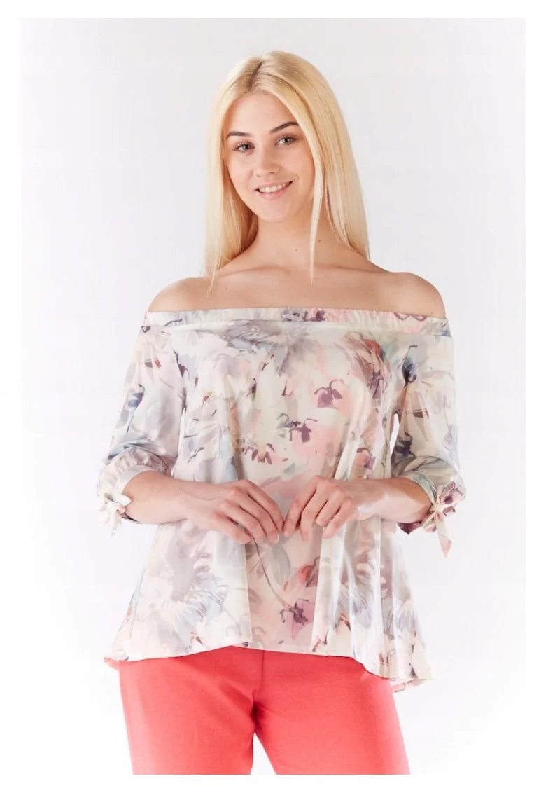 Bluza Dama  multicolor, Crem