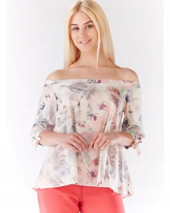 Bluza Dama  multicolor, Crem