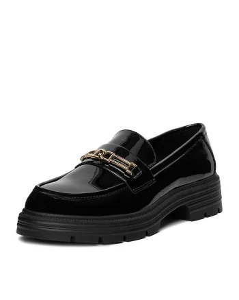 Mocasini dama  piele, Negru