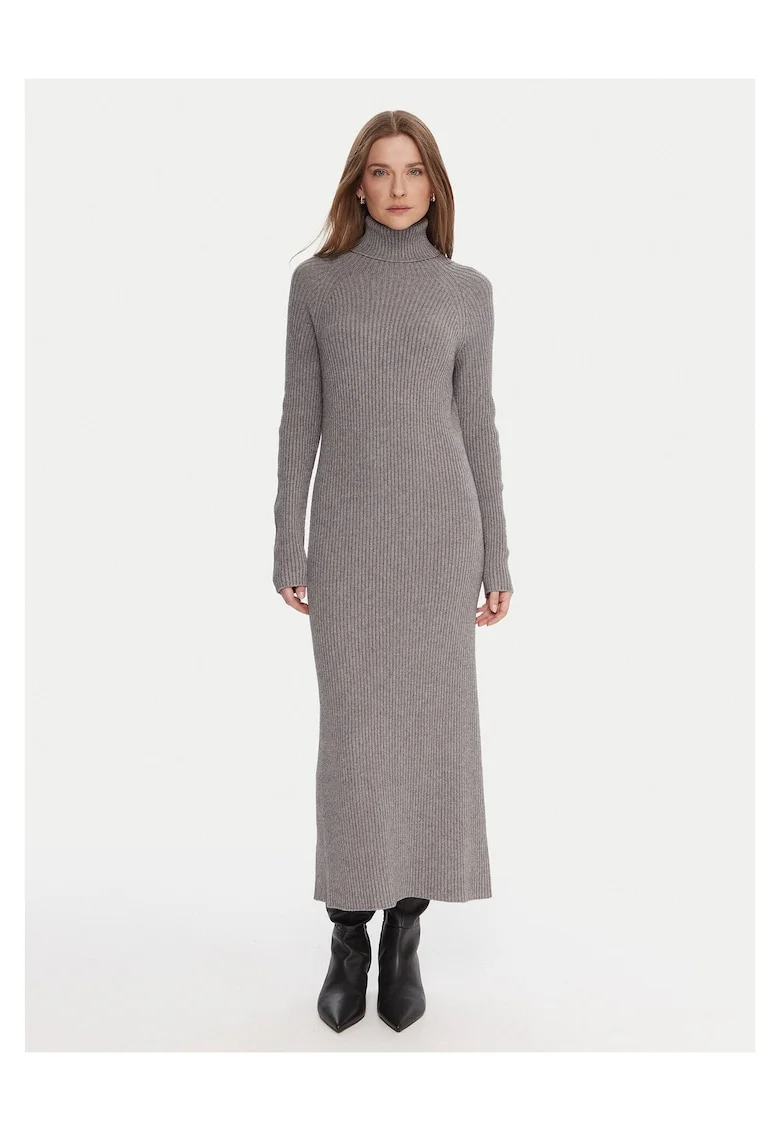 Rochie tricotata de dama  gri,