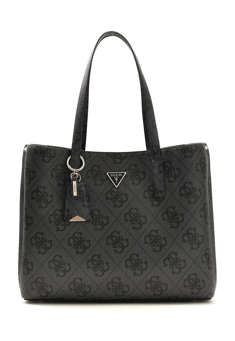 Geanta tote cu model monograma Meridian, Negru stins