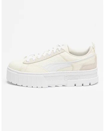 Pantofi sport flatform cu model patchwork Mayze, Alb/Bej