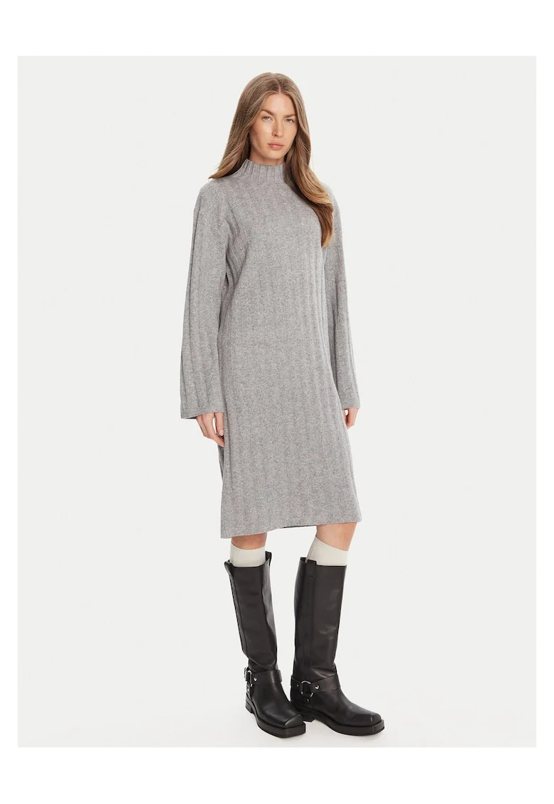 Rochie tricotata de dama  gri
