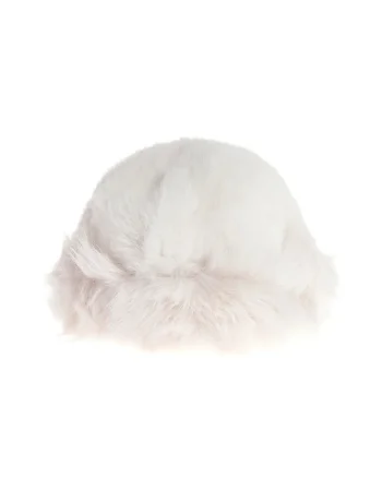 Caciula pufoasa alba