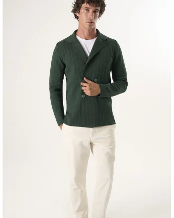 Cardigan din bumbac cu nasturi, Verde aquamarin
