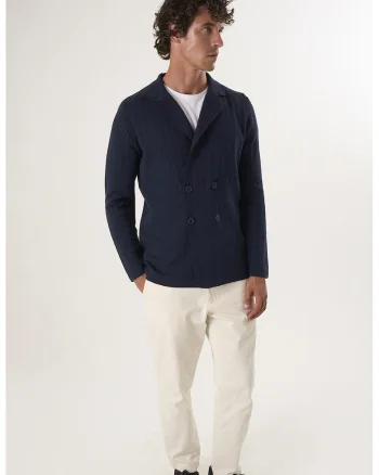Cardigan din bumbac cu nasturi, Bleumarin