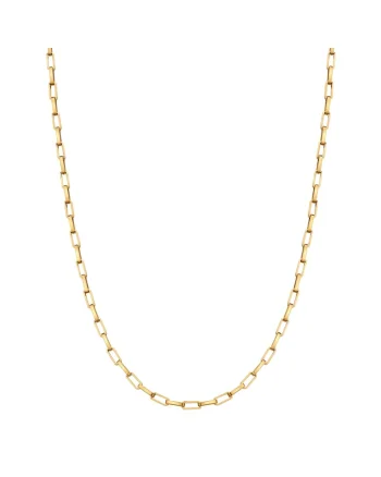 Colier placat cu aur de 14K, Auriu