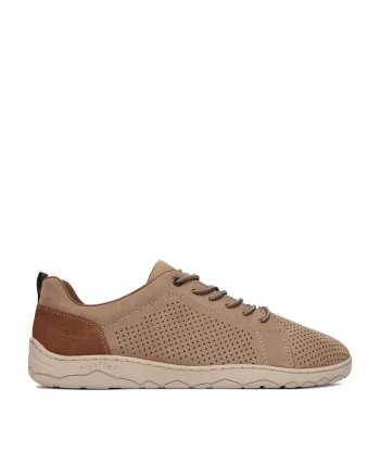 Pantofi barbati,  bej, piele naturala, interior textil