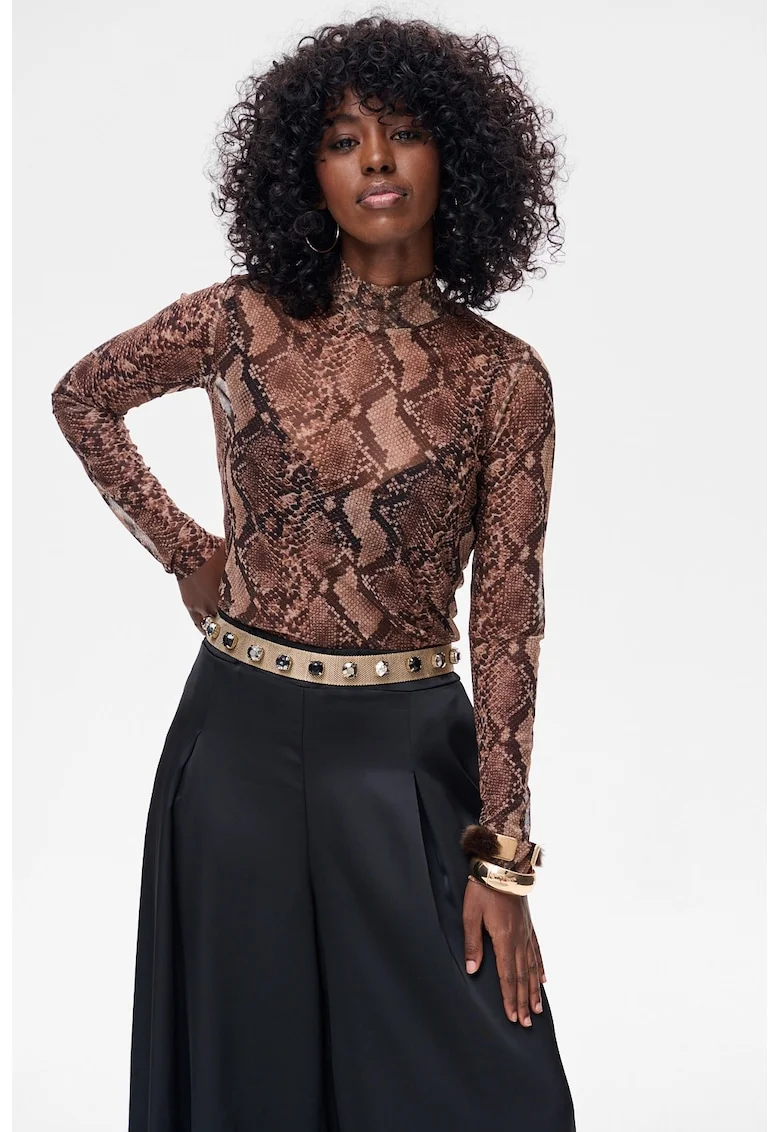 Bluza cu model piele de reptila Esen