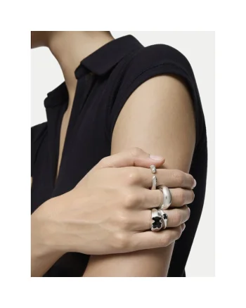 Inel dama  Silver Icon Color 100428431, argintiu, material plastic