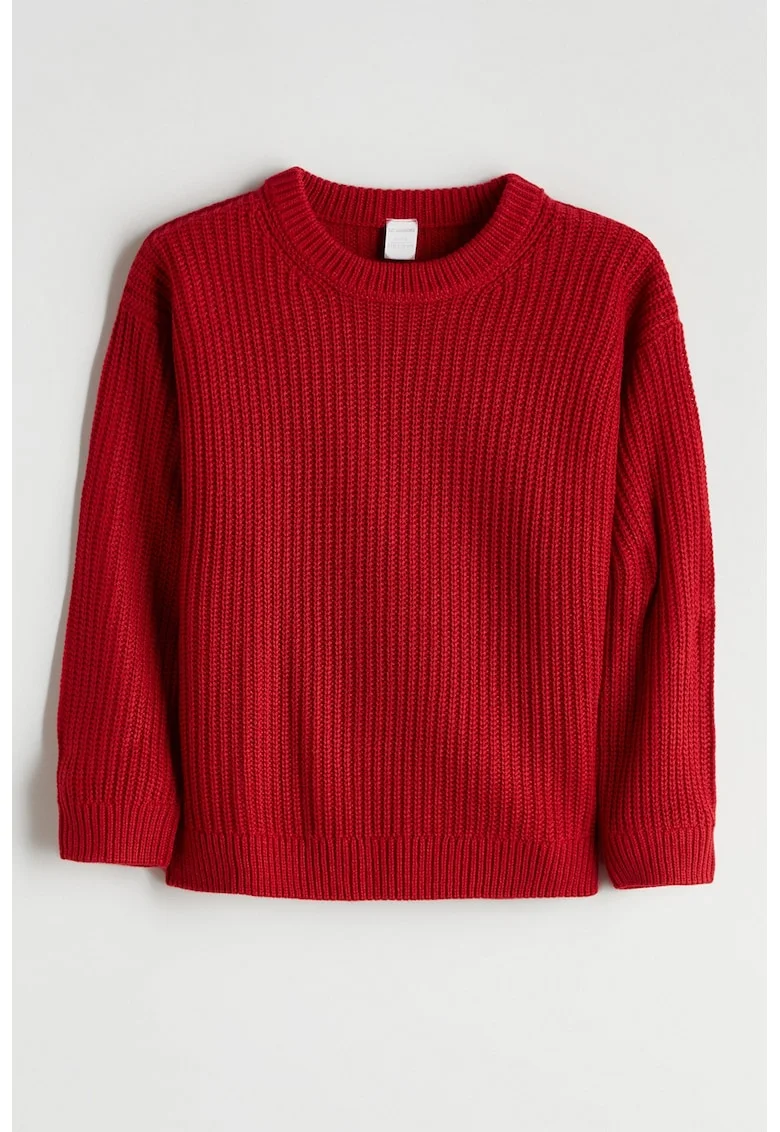 Pulover regular fit, Rosu