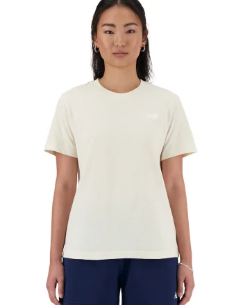 Tricou din bumbac cu detaliu logo, Crem