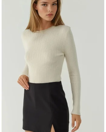 Fusta scurta,  negru, textil