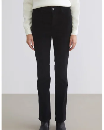 Blugi slim fit cu talie inalta, Negru