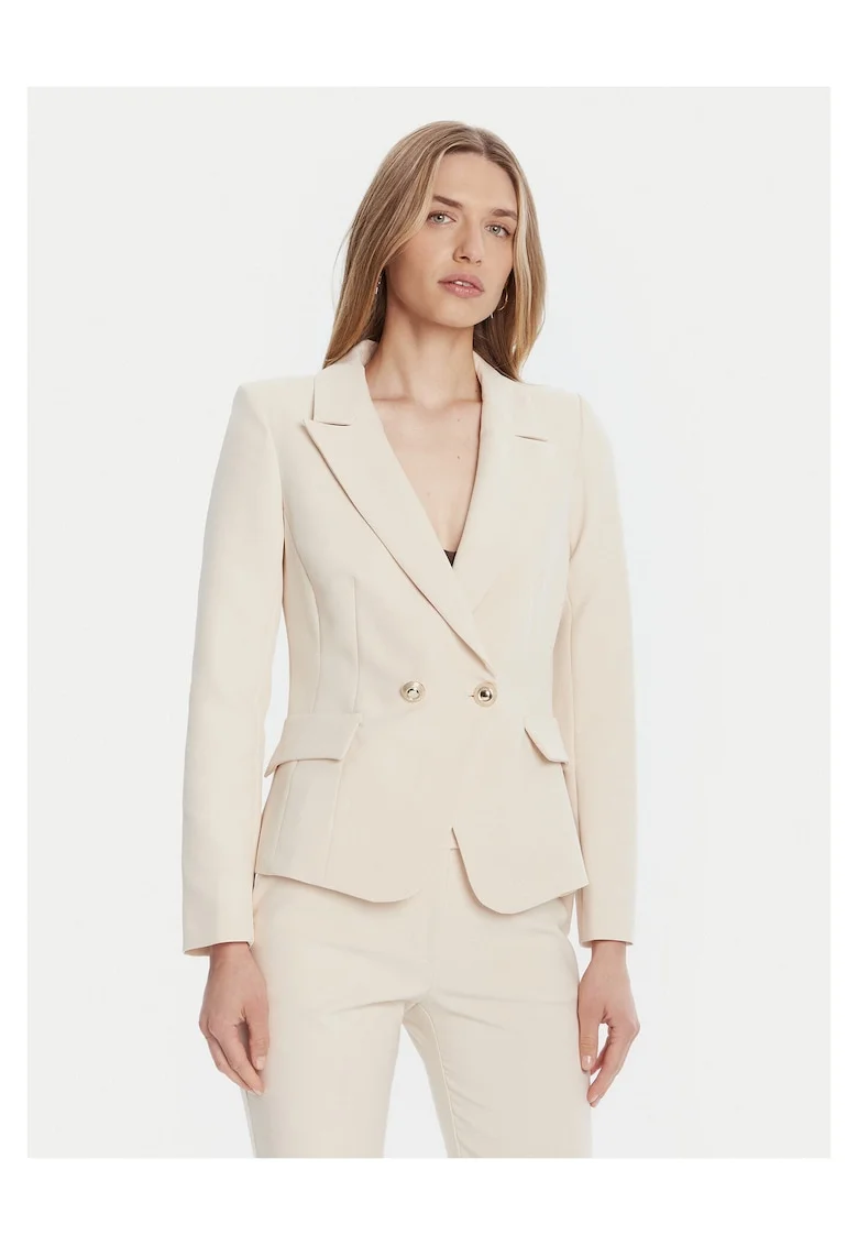 Sacou dama  bej, fabric elegant