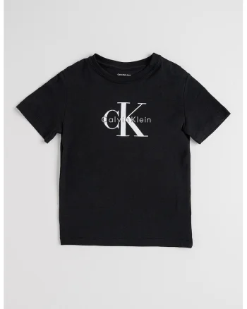 Tricou de bumbac cu logo, Negru