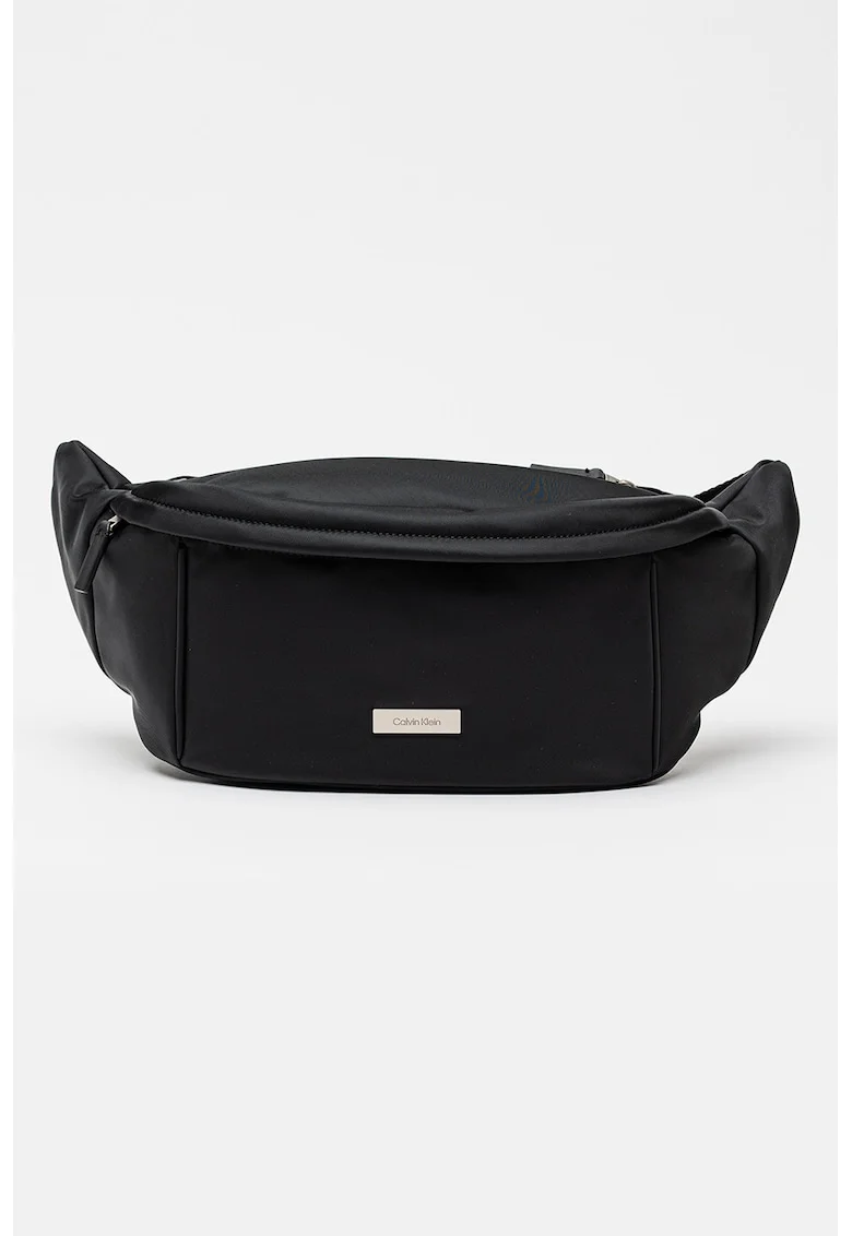 Borseta sling din material textil Sleek, Negru