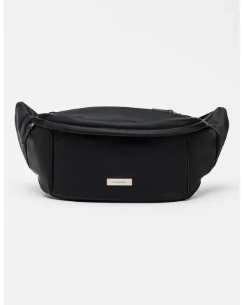 Borseta sling din material textil Sleek, Negru