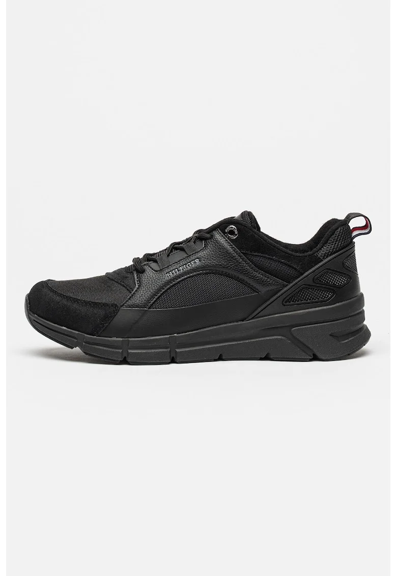 Pantofi sport cu garnituri din piele Moder Comfort Run, Negru