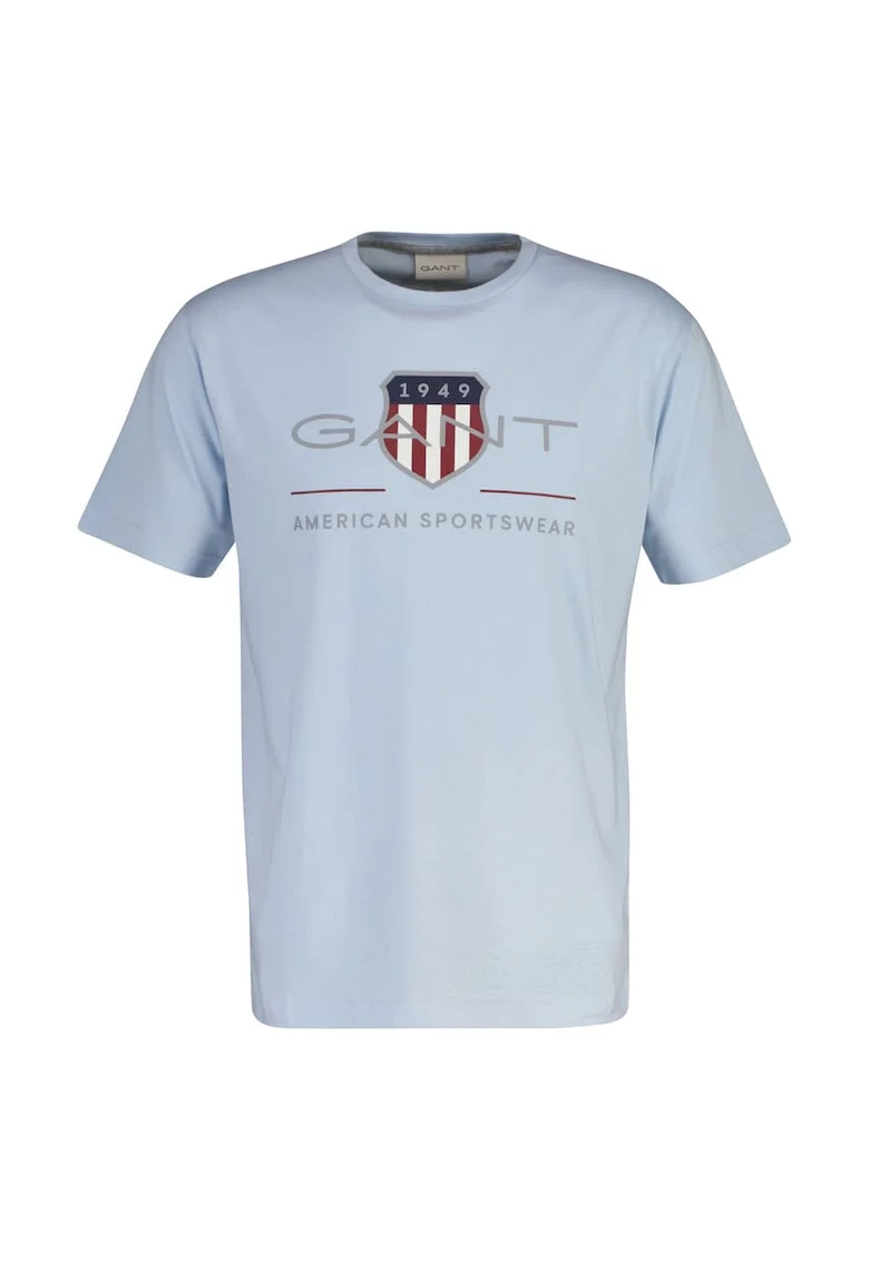 Tricou regular fit cu imprimeu logo Archive Shield, Albastru pastel