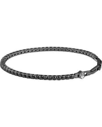 Bratara  ajustabilă 18.5+3cm, negru, argintiu