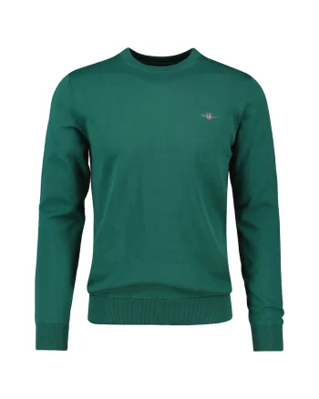 Pulover tricotat fin cu decolteu la baza gatului, Verde aquamarin
