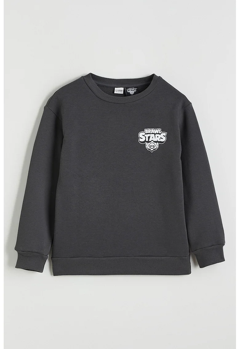 Bluza de trening cu imprimeu Brawl Stars, Gri antracit