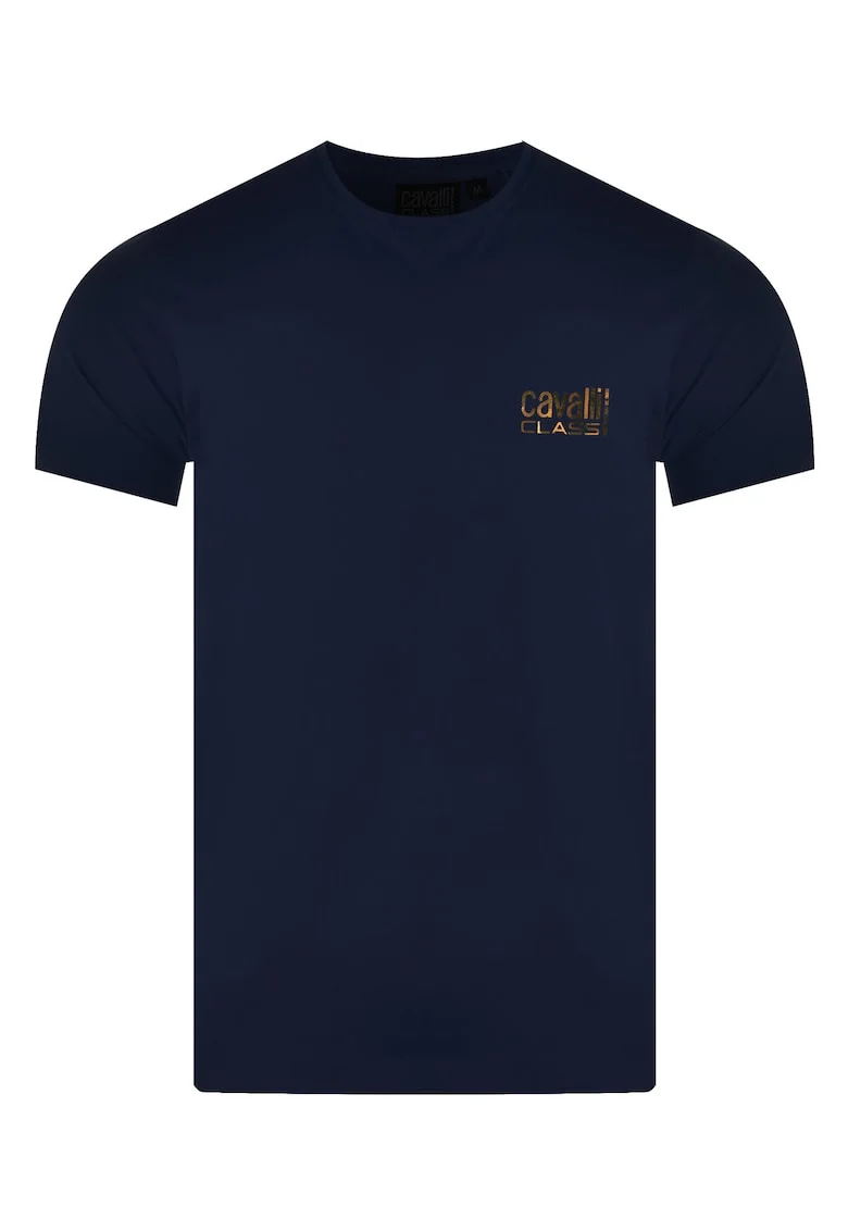 Tricou barbati,  D001061-B001, bleumarin, material bumbac